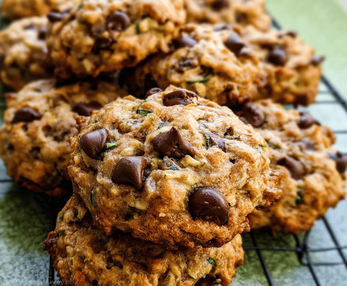 Moist Zucchini Chocolate Chip Cookies Recipe