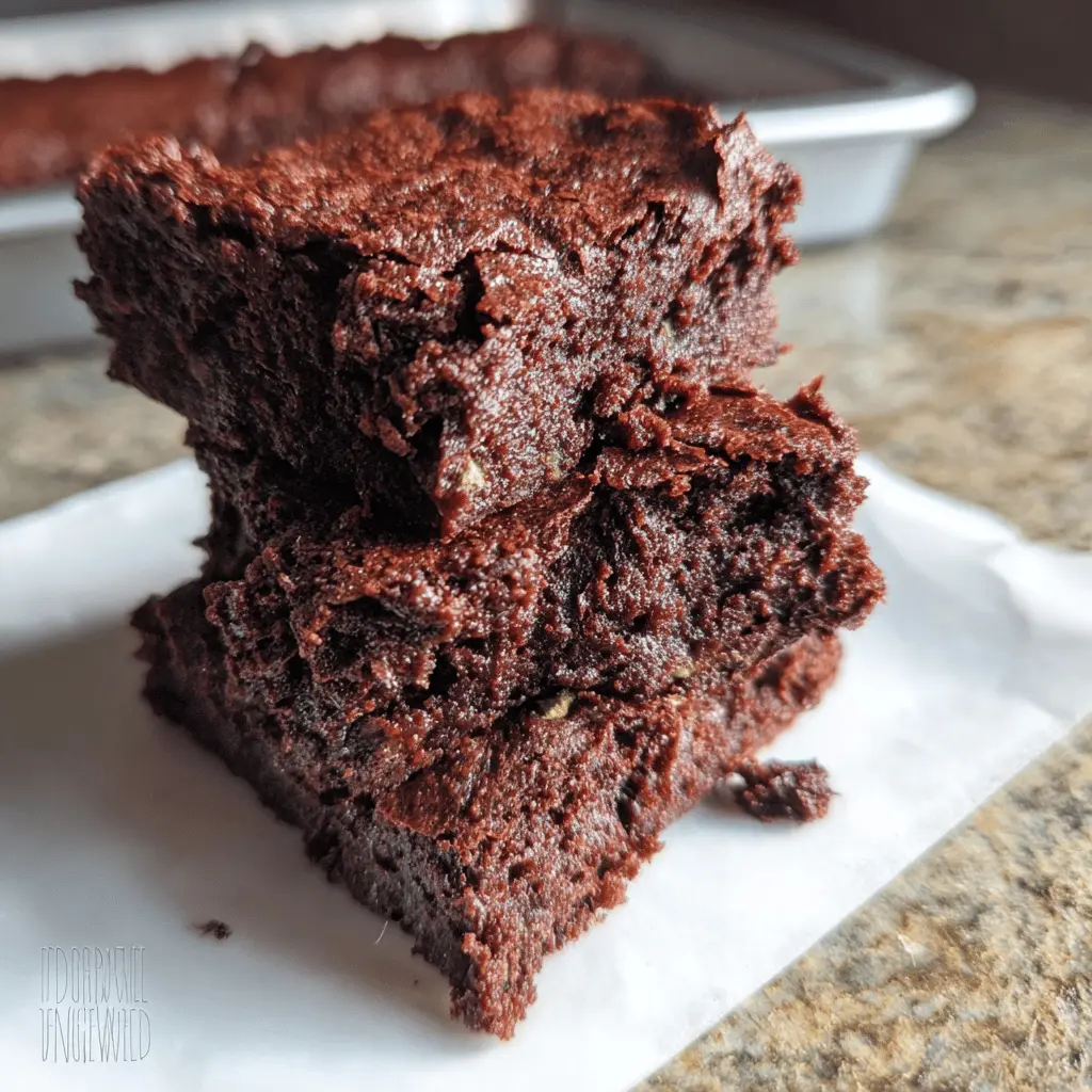 Easy 3-Ingredient Zucchini Brownies Recipe