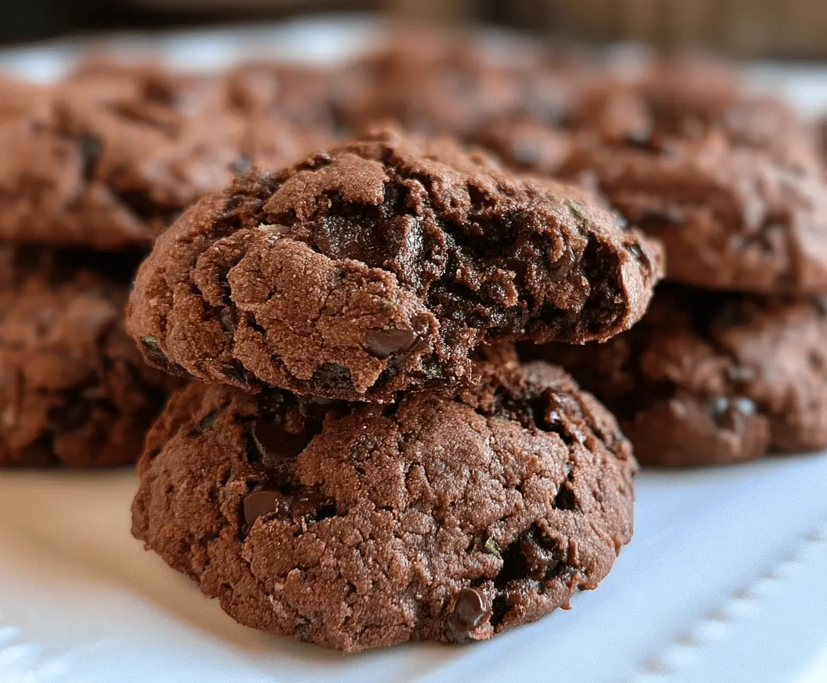 Moist Chocolate Zucchini Cookies Recipe