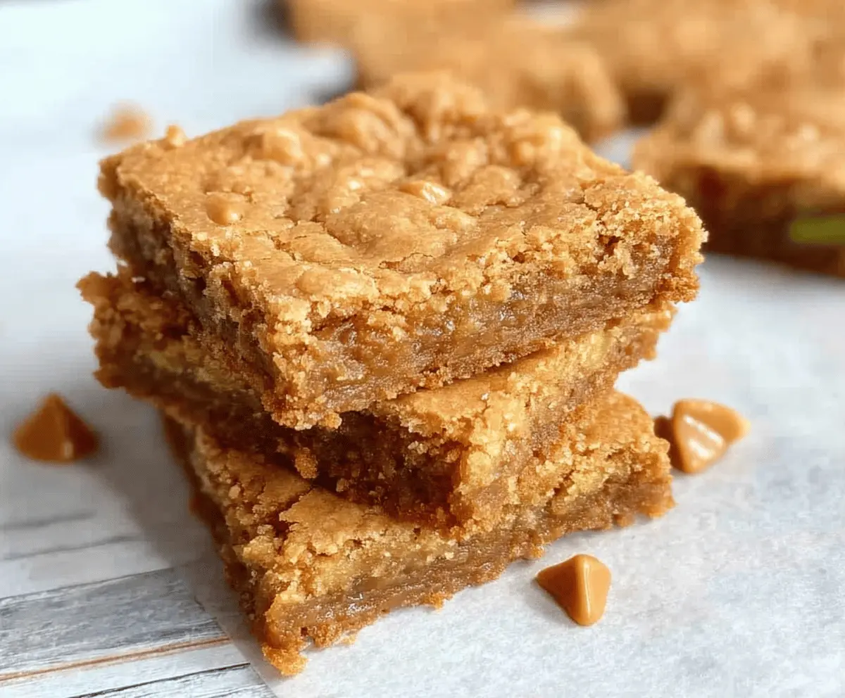 Chewy Butterscotch Zucchini Blondies Recipe
