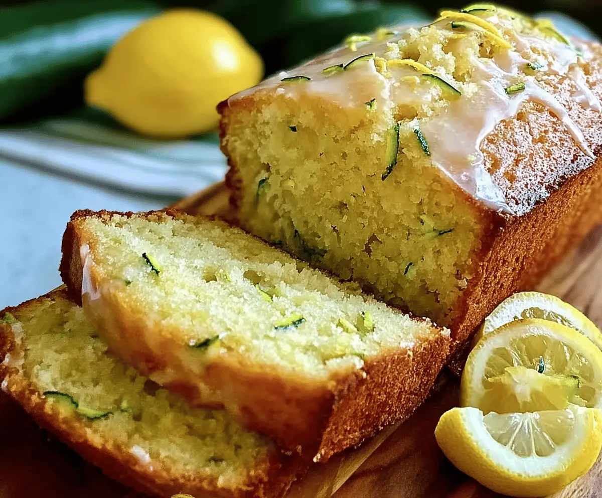 Moist Lemon Zucchini Bread Recipe