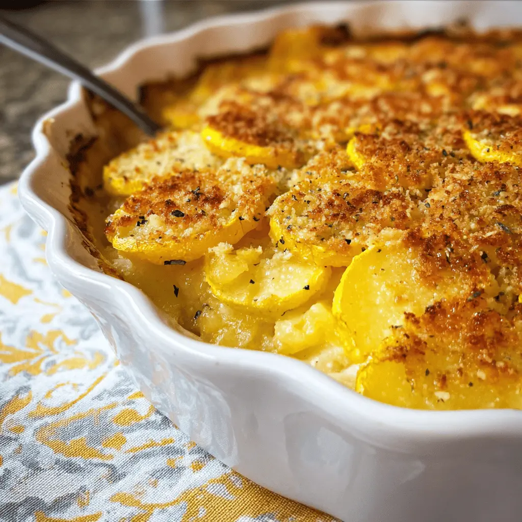 Creamy Yellow Squash Casserole Recipe