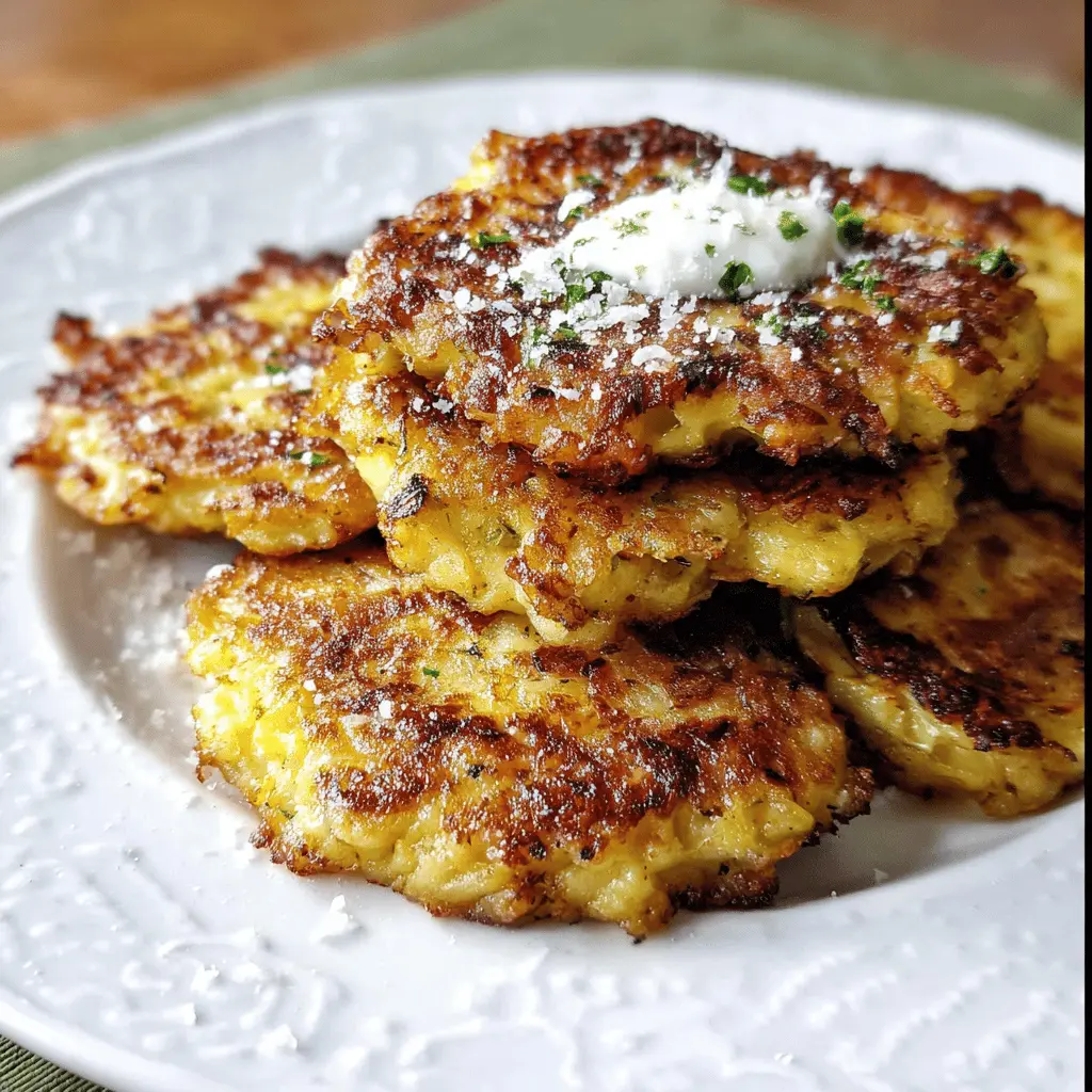 Crispy Parmesan Yellow Squash Fritters Recipe