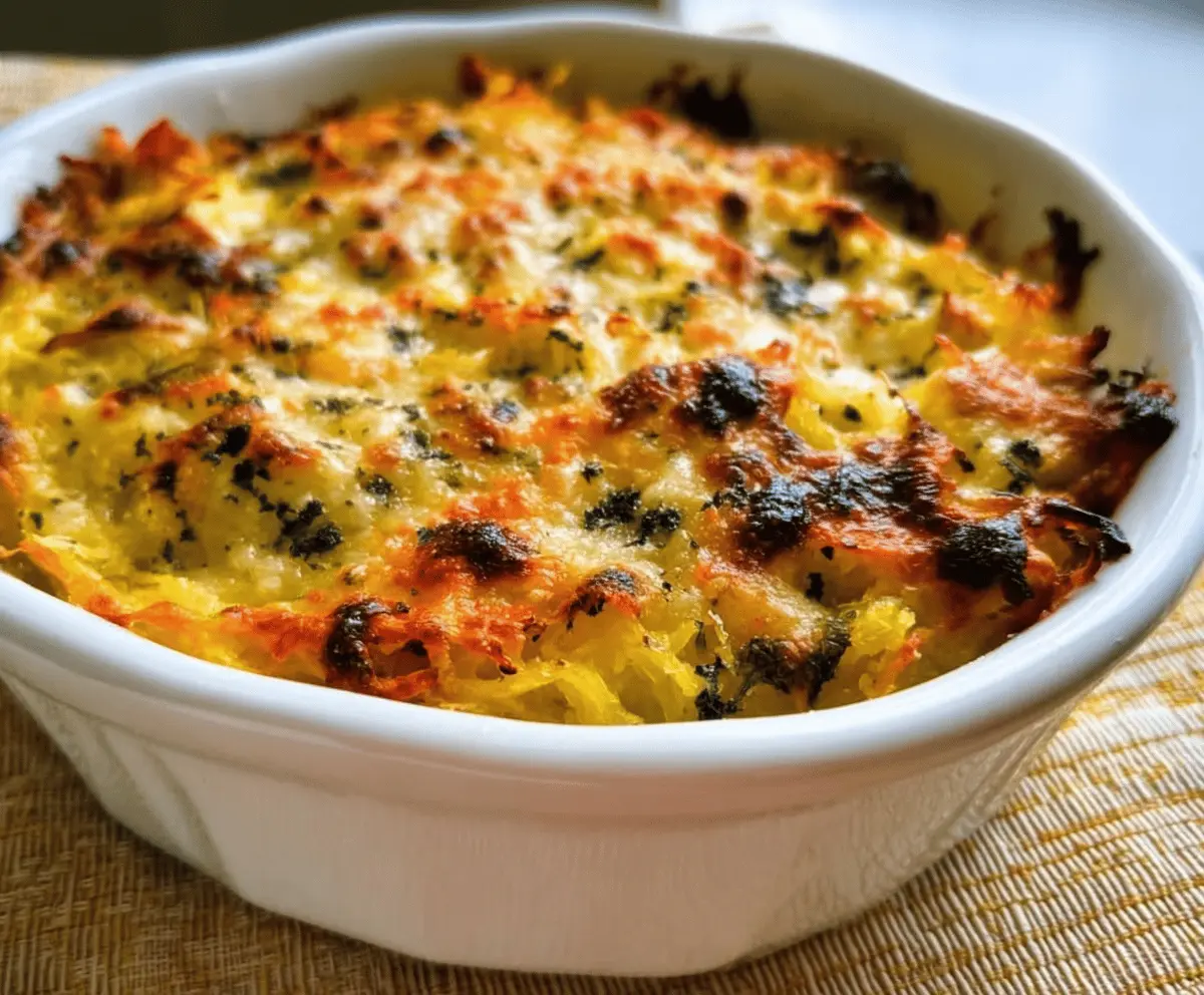 Healthy Spaghetti Squash Au Gratin Recipe