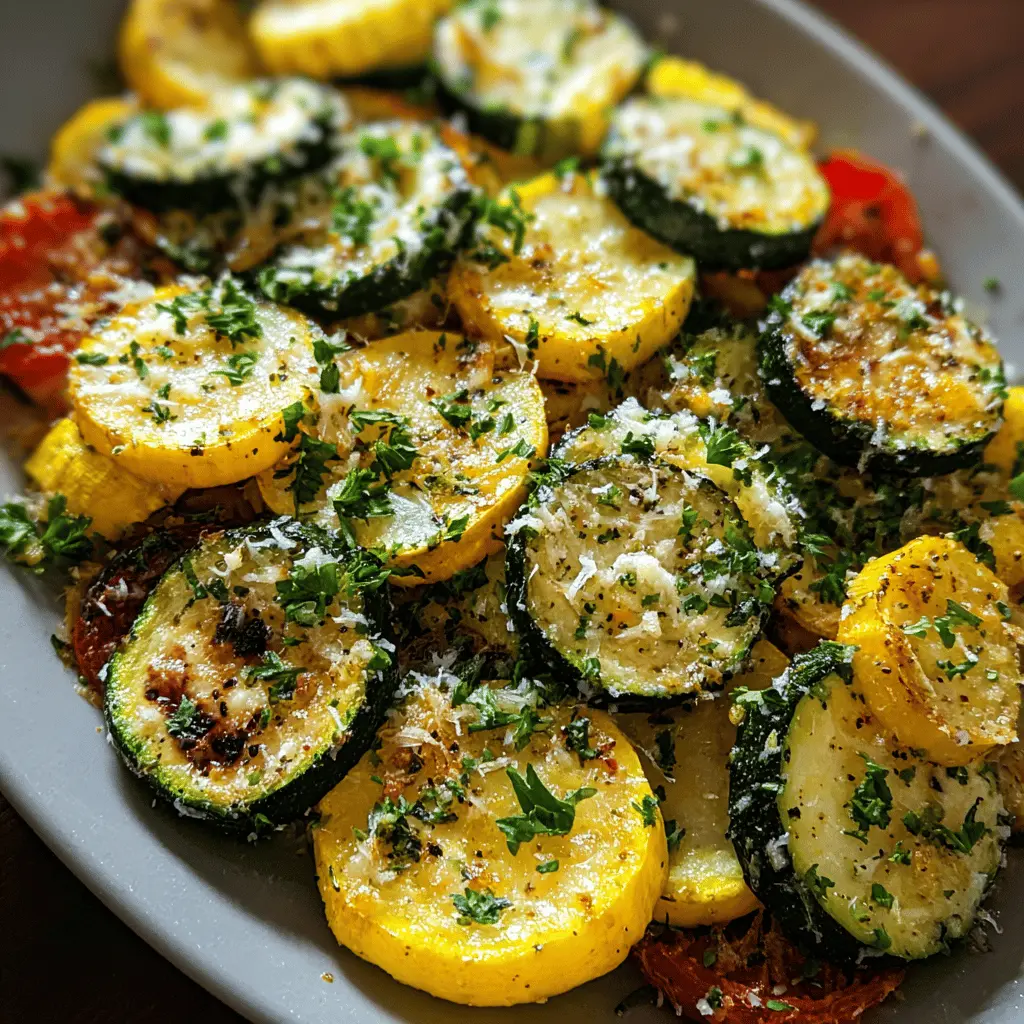 Easy Garlic Parmesan Zucchini and Squash Medley Recipe