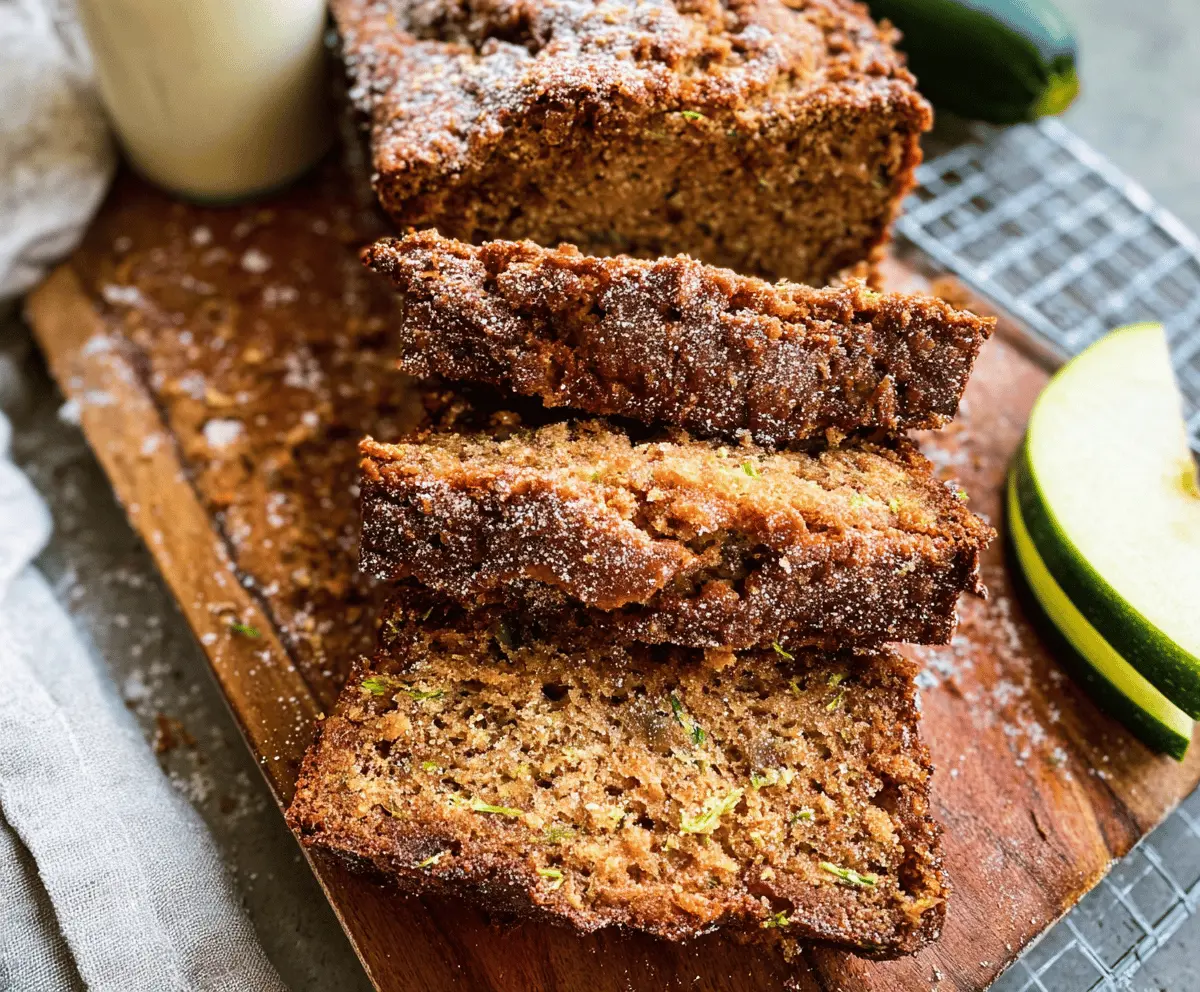 Moist Apple Zucchini Bread Recipe