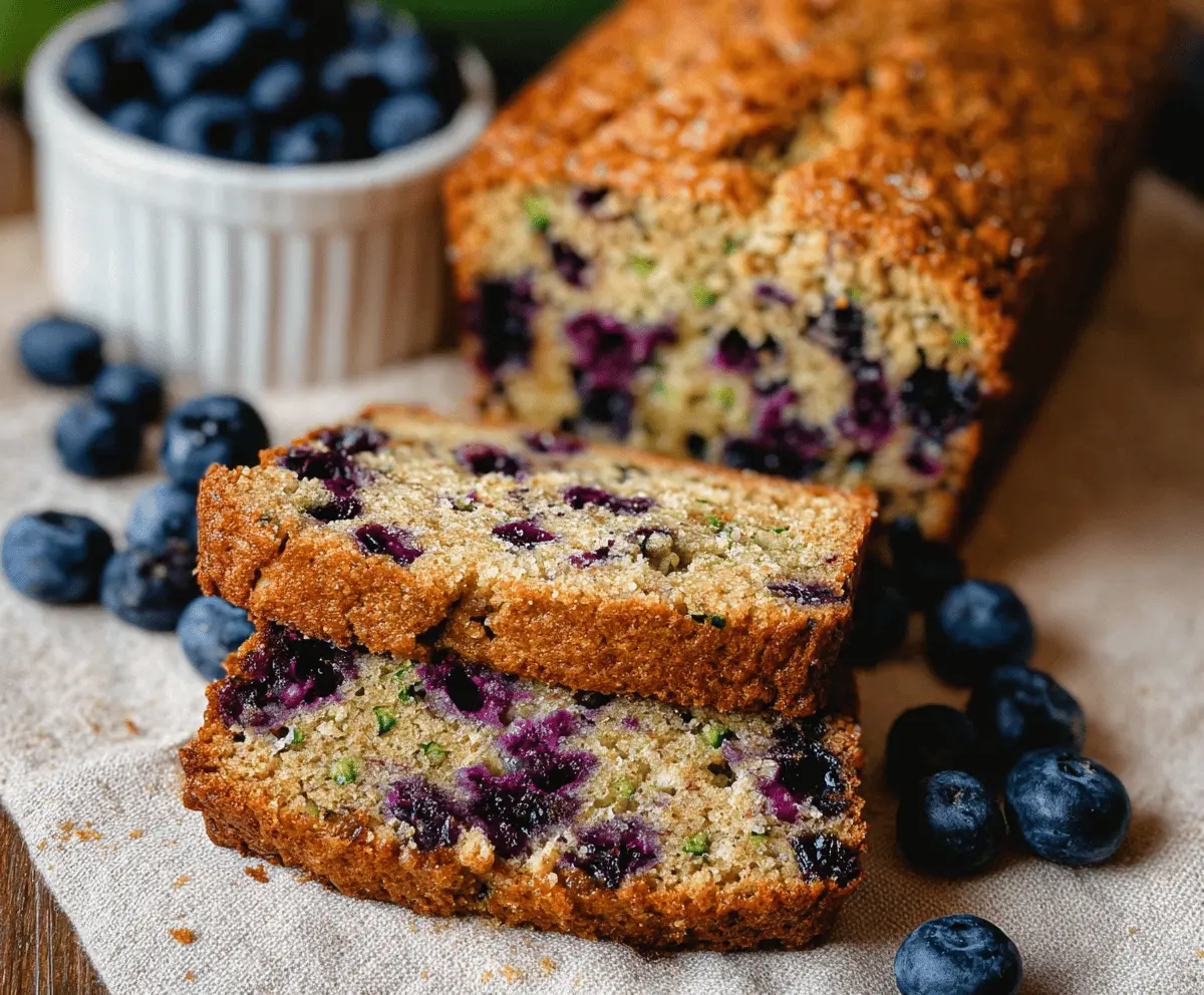 Easy Homemade Blueberry Zucchini Bread Recipe
