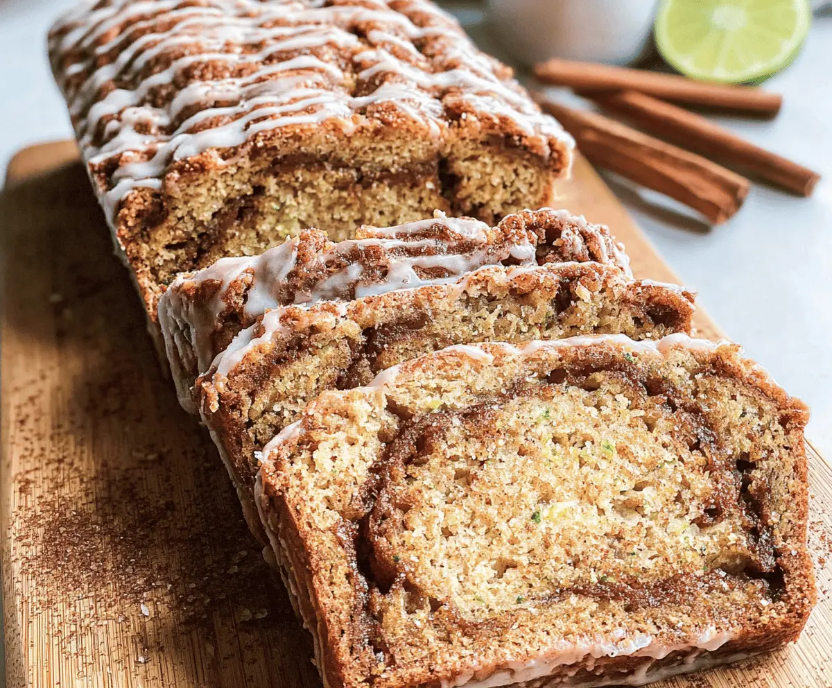 Easy Cinnamon Swirl Zucchini Bread Recipe