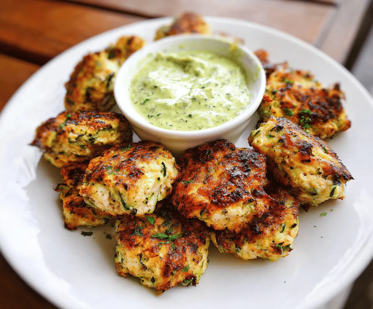 High Protein Chicken Zucchini Poppers Recipe