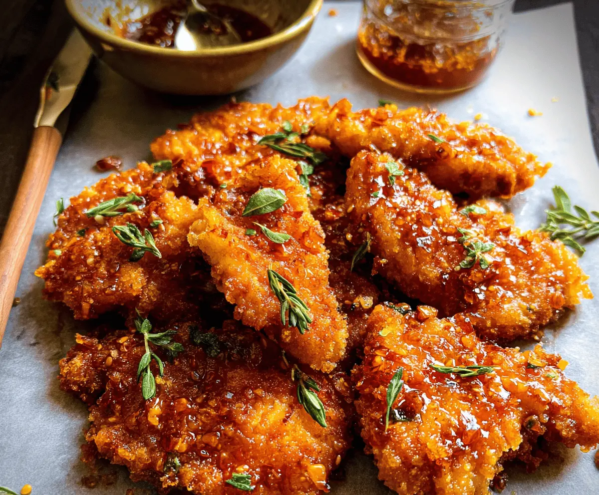 Crispy Baked Hot Honey Chicken Recipe