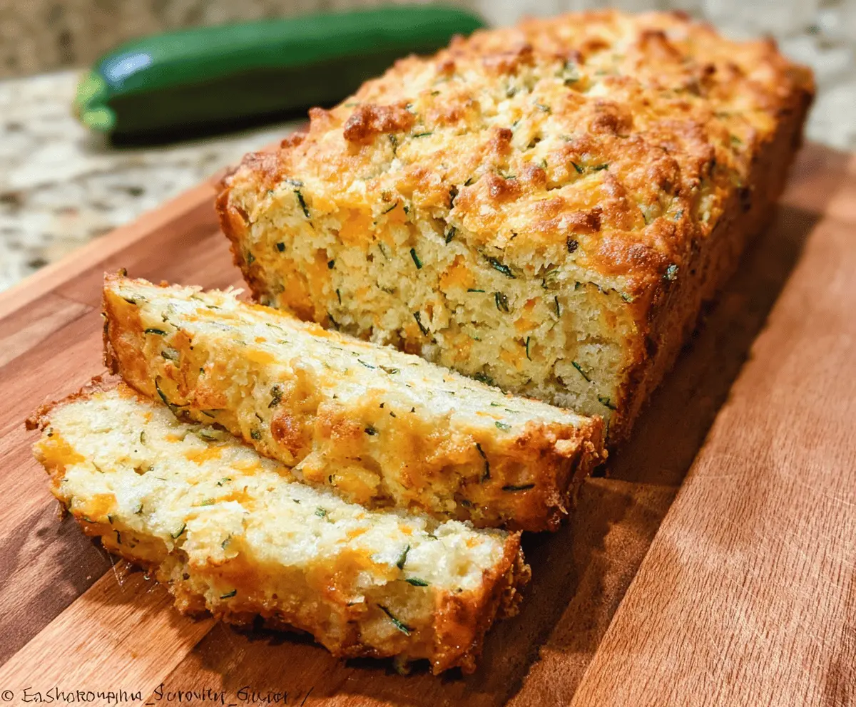 Easy Zucchini Cheddar Herb Beer Bread Recipe