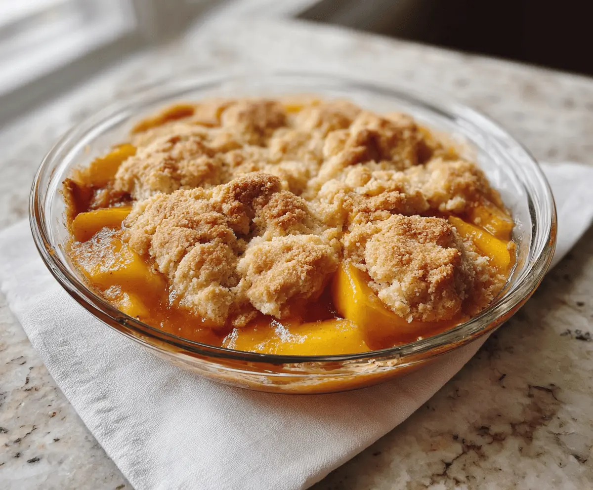 Easy Southern Peach Cobbler Recipe