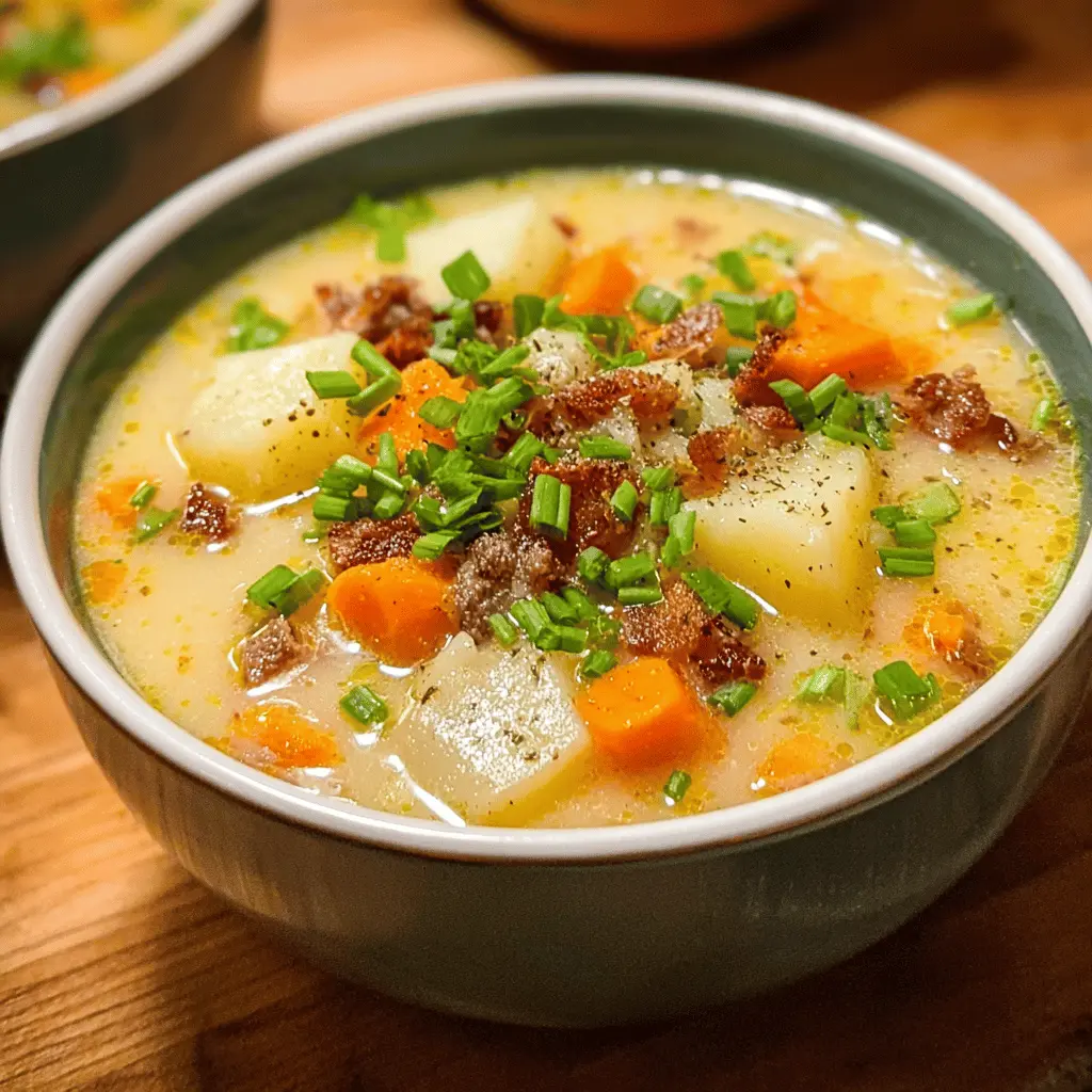 Easy Comforting Crockpot Potato Soup Recipe