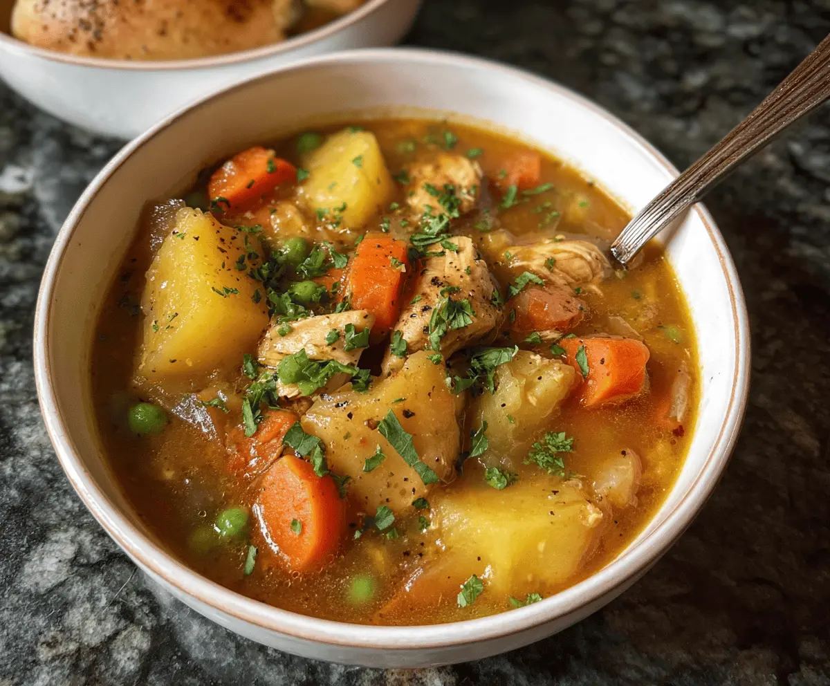 Easy Slow Cooker Chicken Stew Recipe
