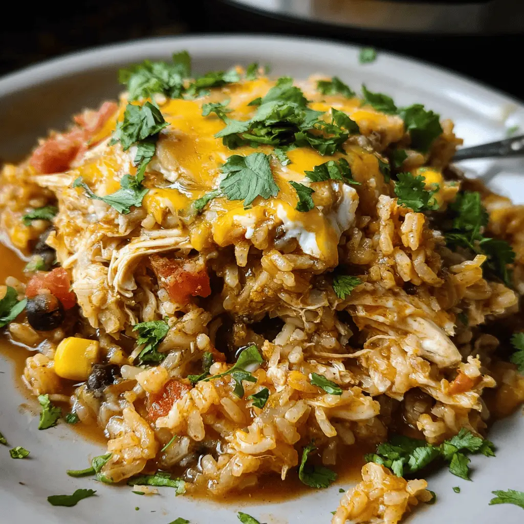 Easy Southwest Crock Pot Chicken and Rice Recipe