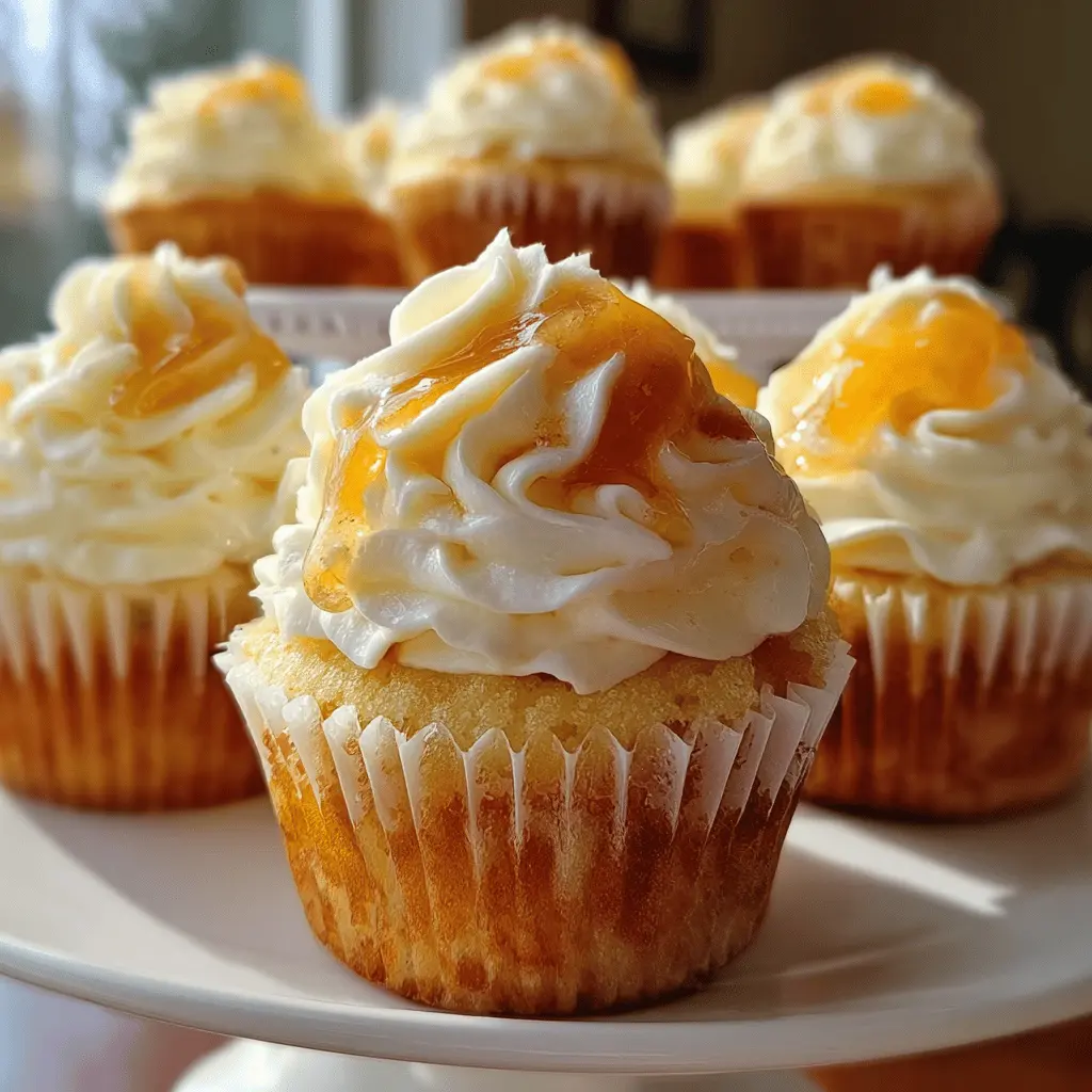Honey Peach Cream Cheese Cupcakes Recipe