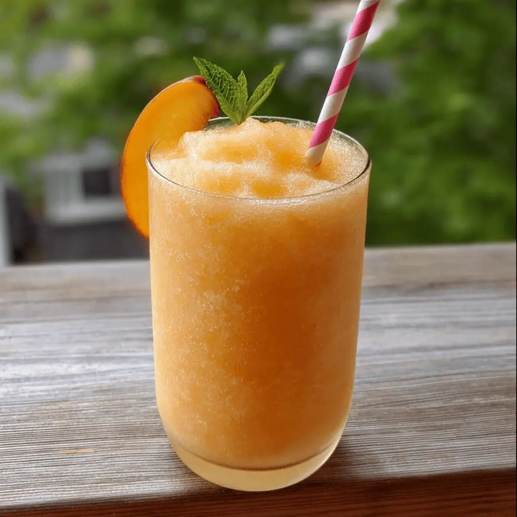 Refreshing Peach Lemonade Slush Recipe