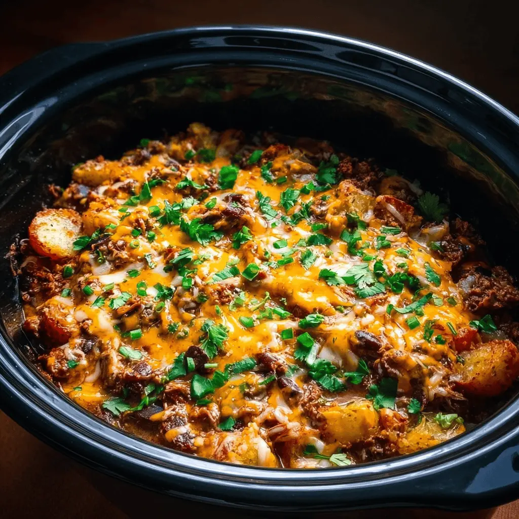 Easy Slow Cooker Cowboy Casserole Recipe