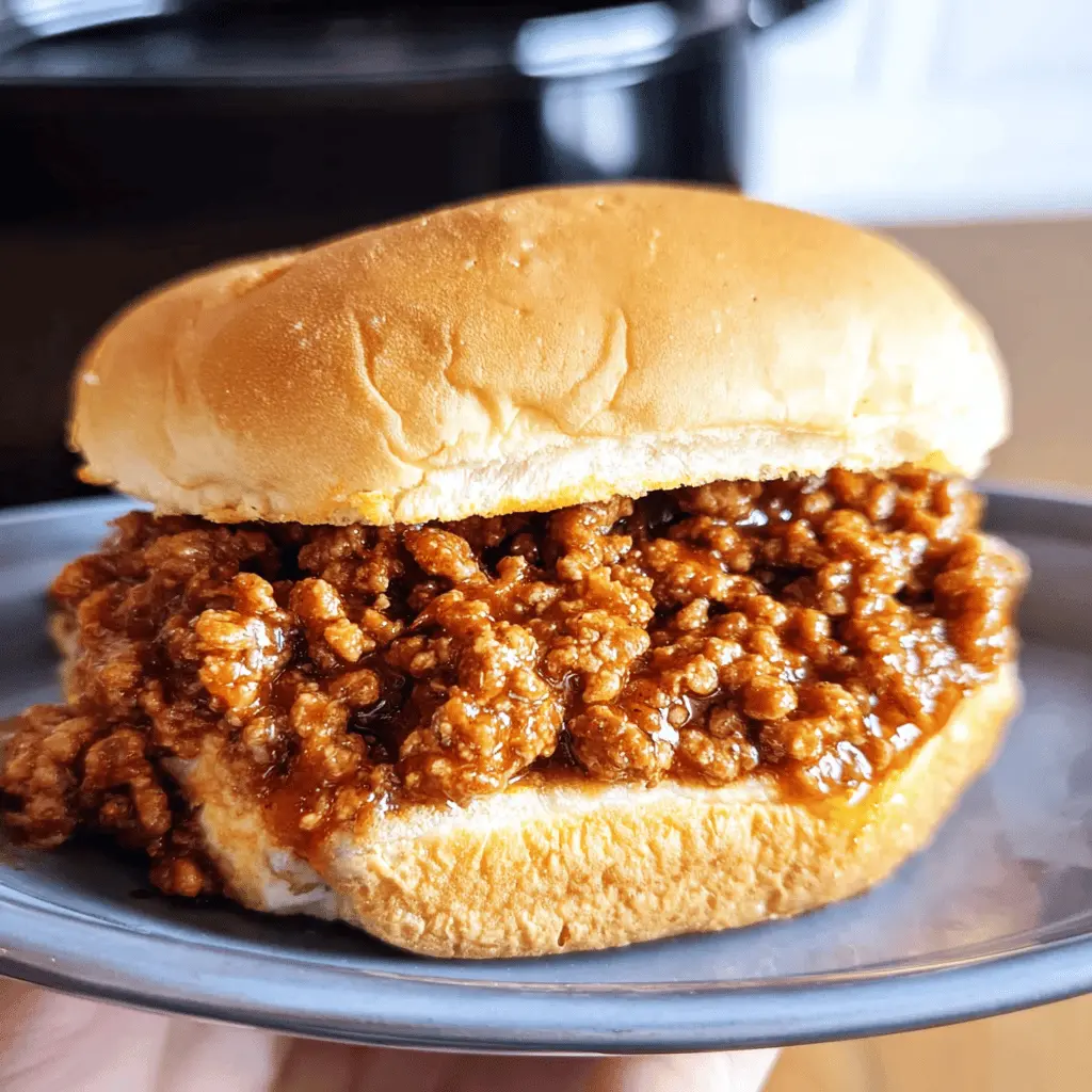 Easy Slow Cooker Sloppy Joes Recipe