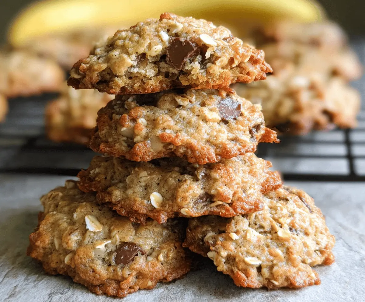 Chewy Banana Oatmeal Cookies Recipe