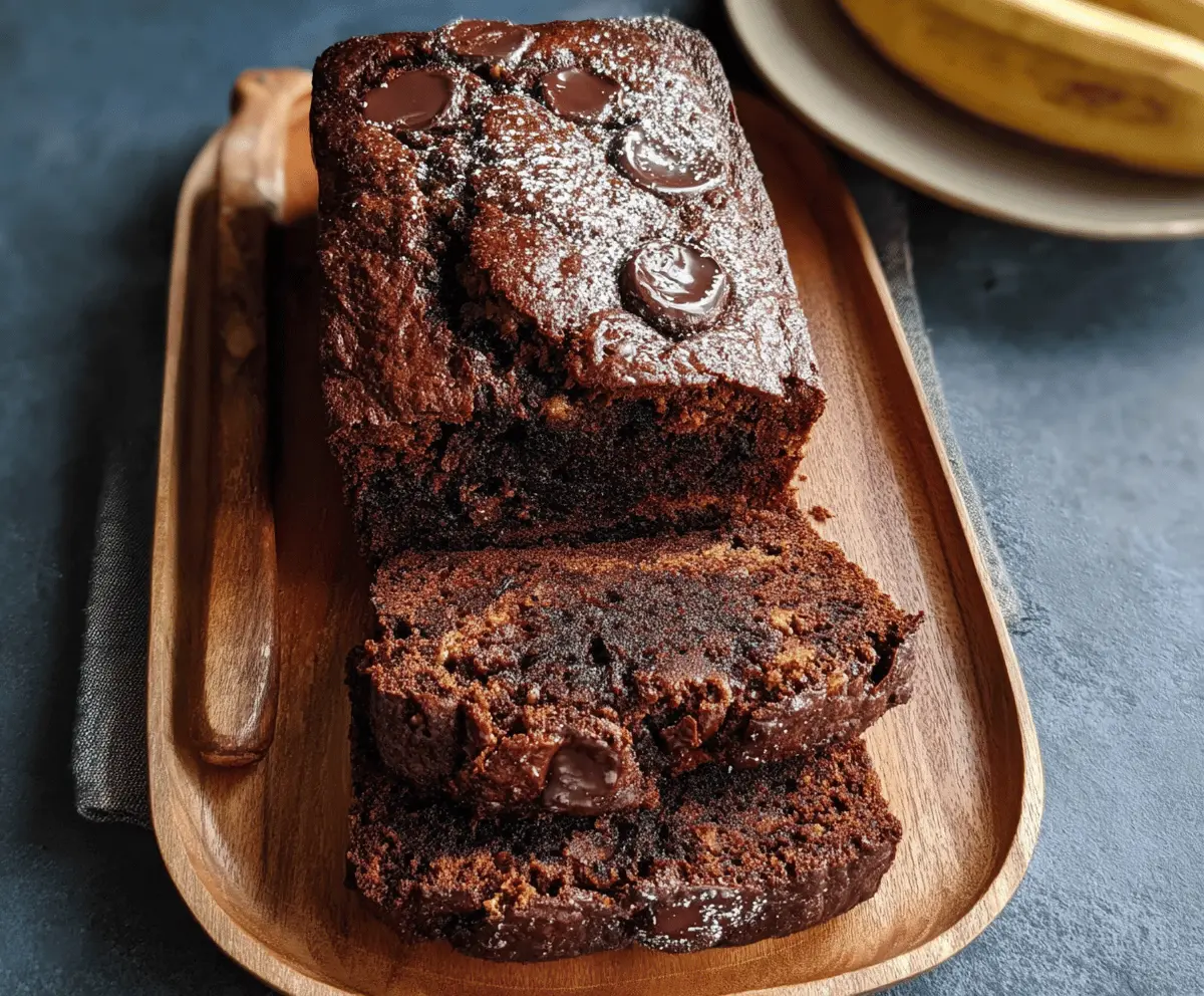 Moist Chocolate Espresso Banana Bread Recipe