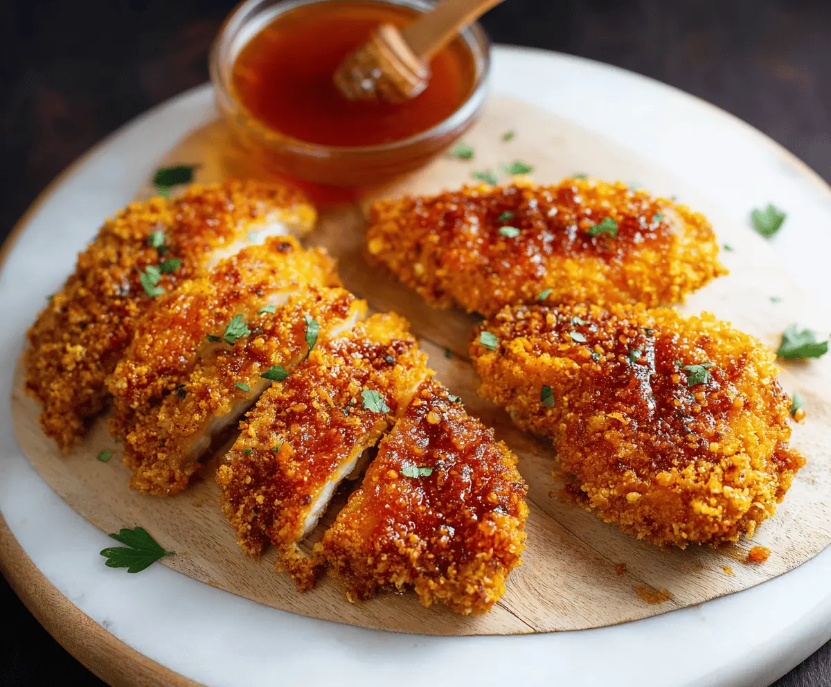 Baked Crunchy Hot Honey Chicken