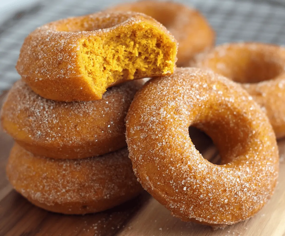 Baked Pumpkin Cake Donuts
