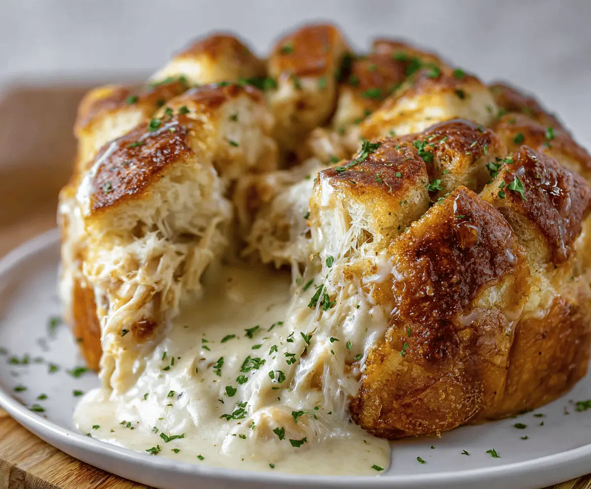 Chicken Alfredo Monkey Bread