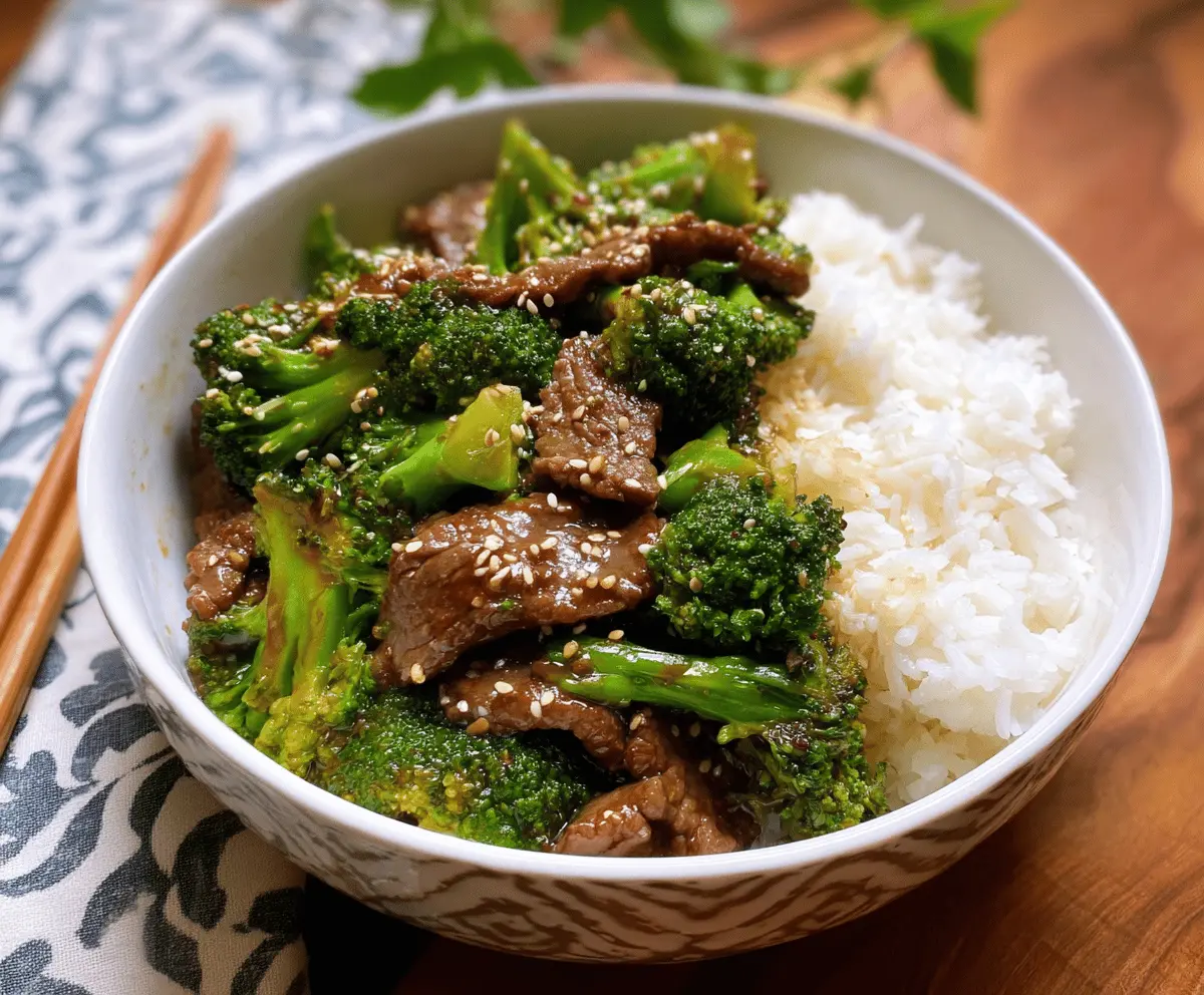 Chinese Beef and Broccoli