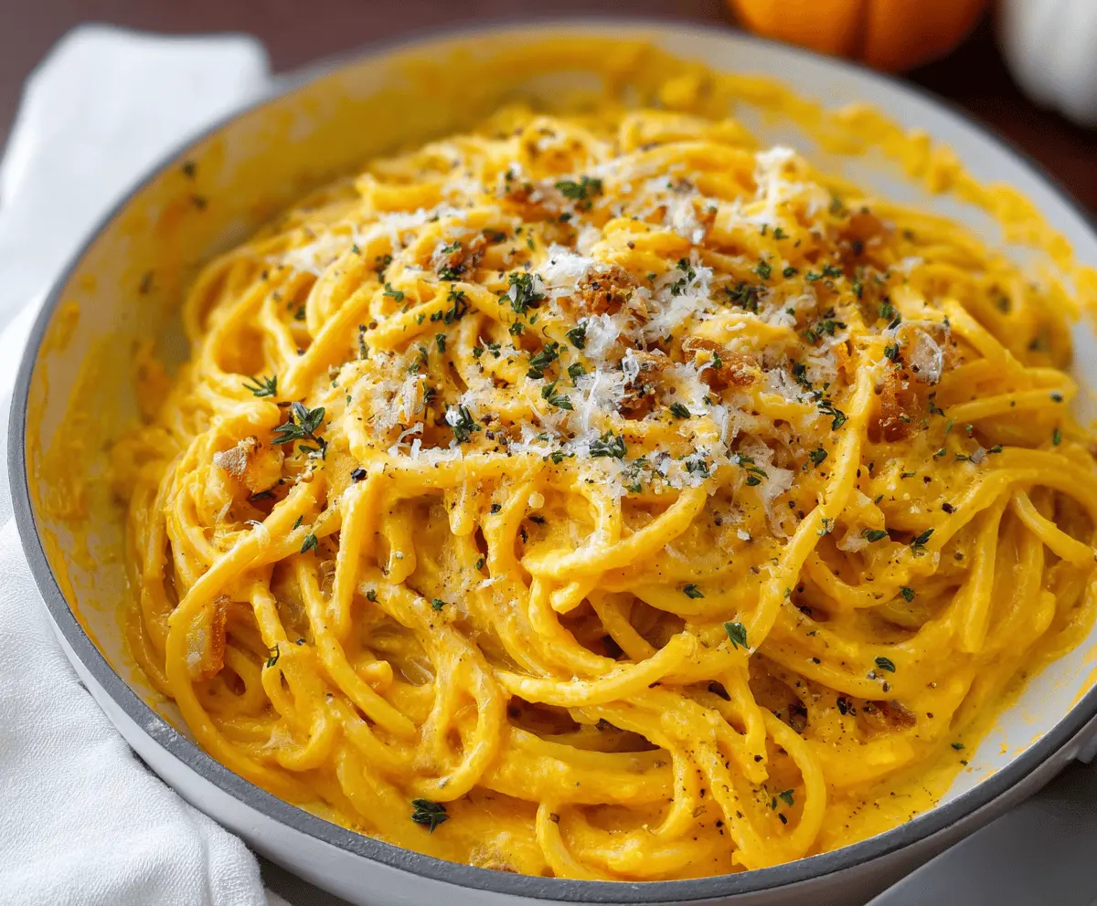 Creamy Pumpkin Pasta