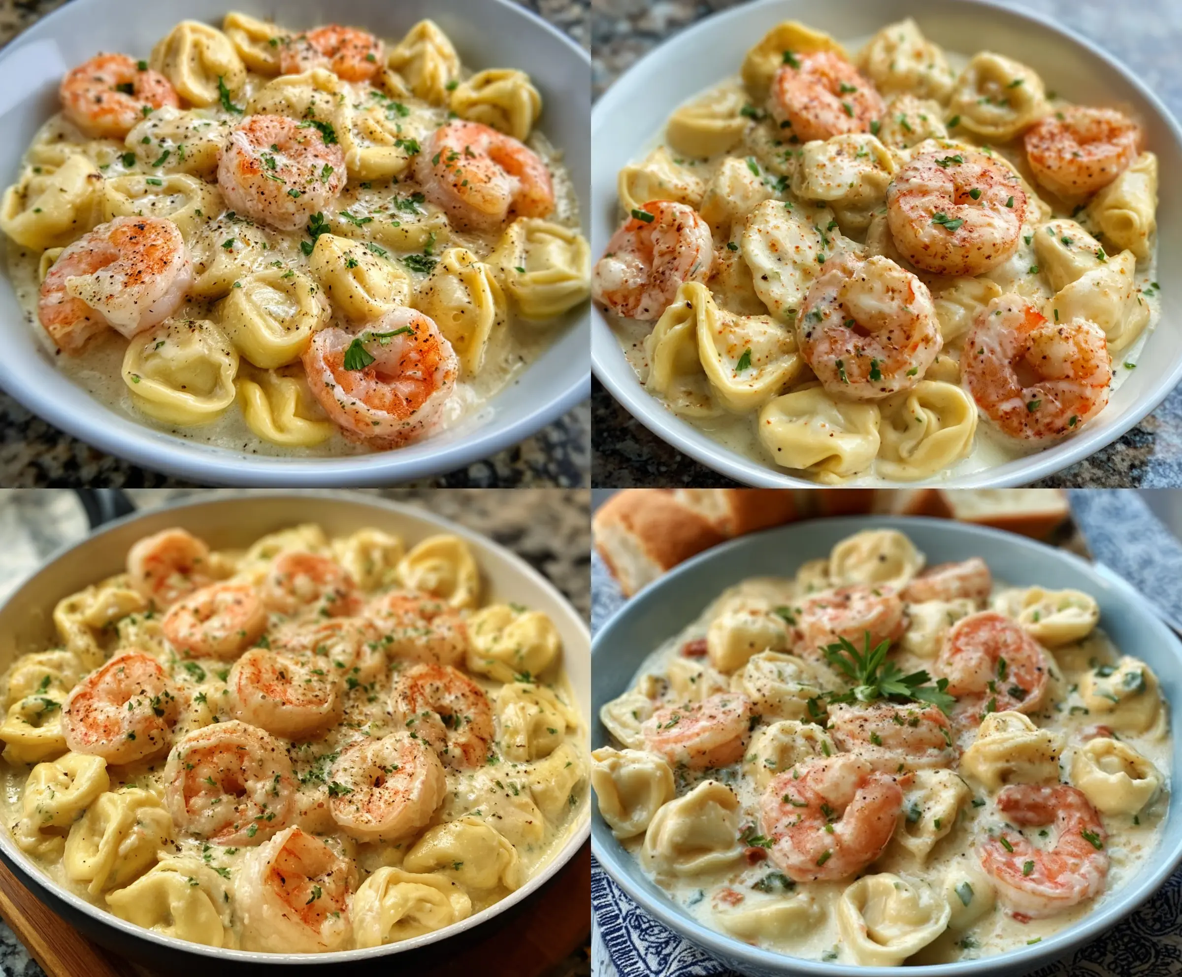 Creamy Shrimp Tortellini Alfredo
