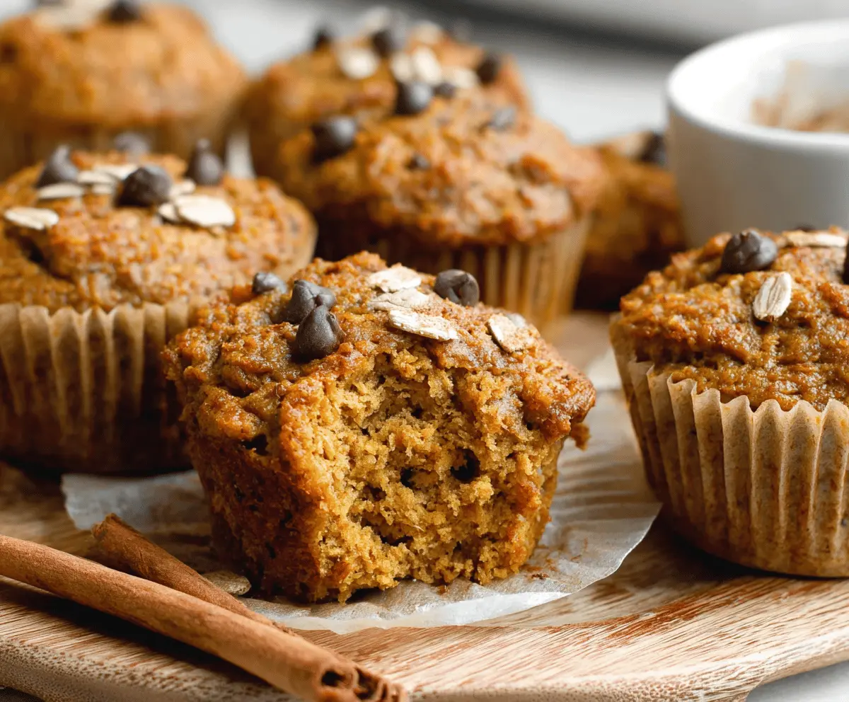 Healthy Flourless Pumpkin Muffins
