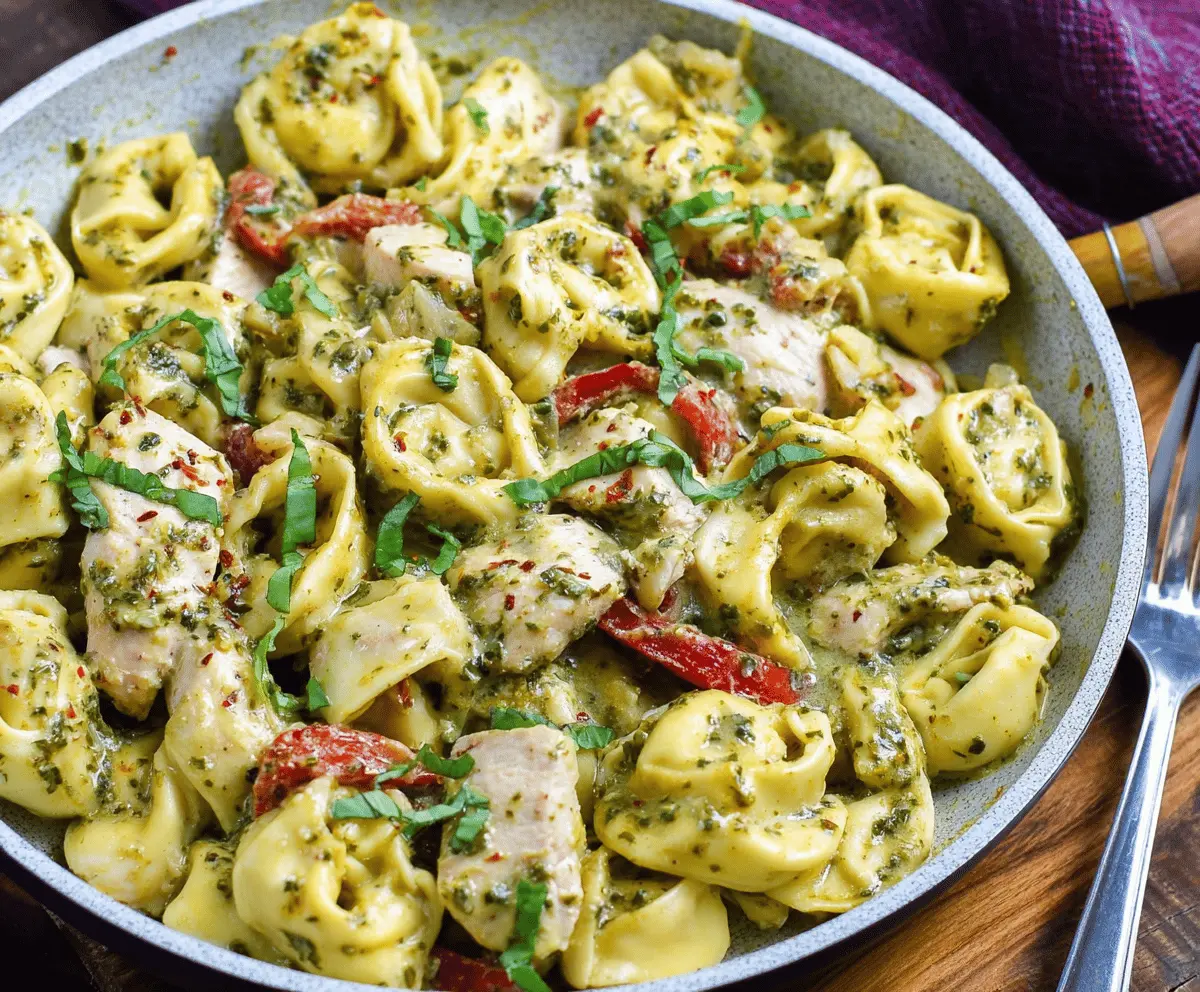 Pesto Chicken Tortellini