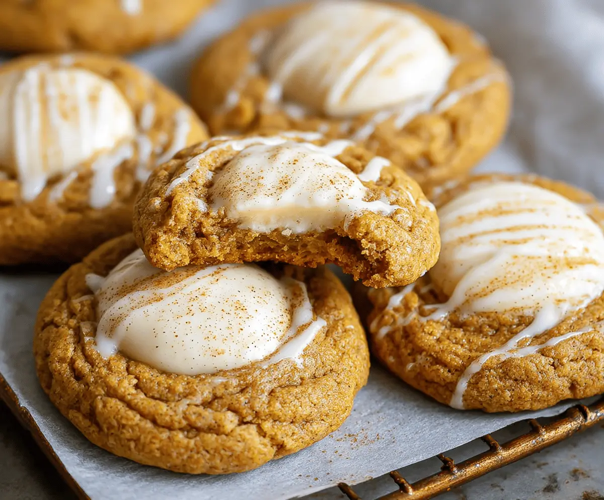 Pumpkin Cheesecake Cookies