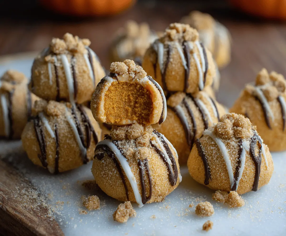 Pumpkin Cheesecake Truffles