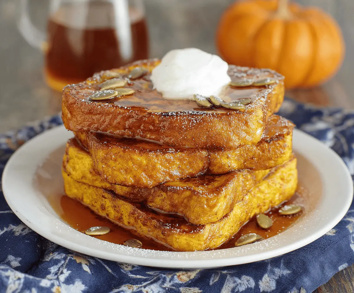 Pumpkin french toast