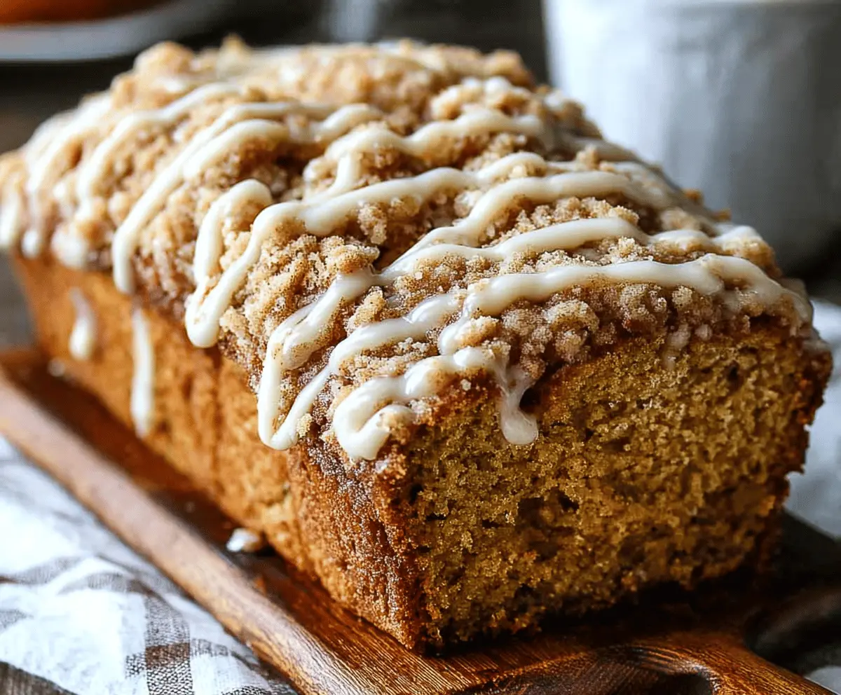 Pumpkin Streusel Bread