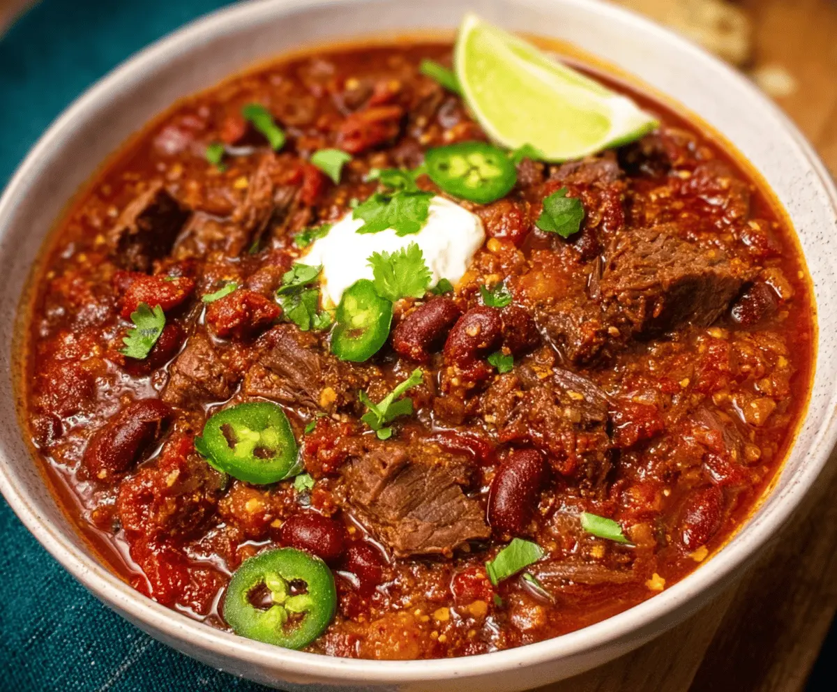 Award Winning Short Rib and Chorizo Chili