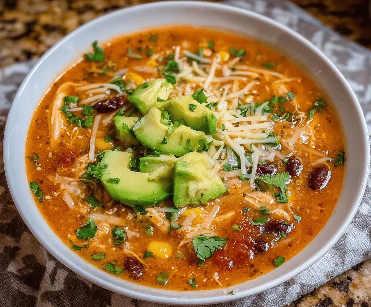 Chicken Enchilada Soup