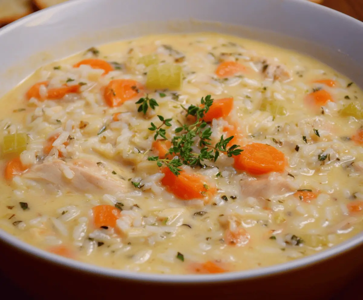 Creamy Chicken and Rice Soup