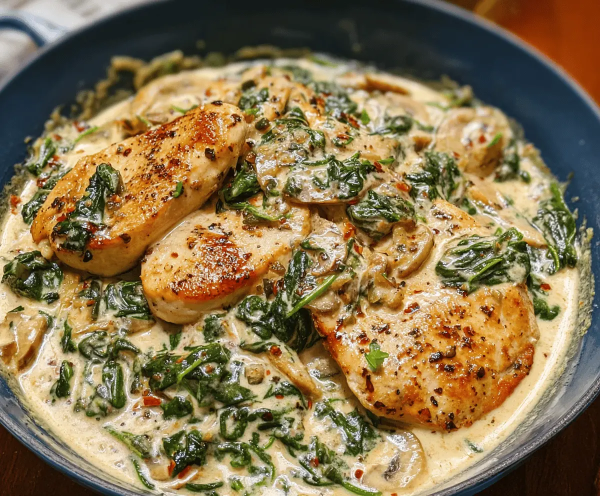 Creamy Chicken and Spinach Casserole
