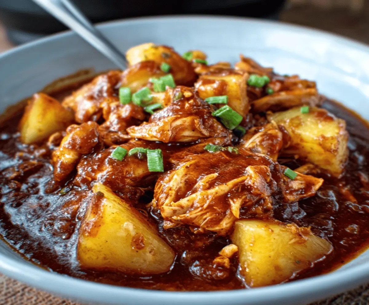Easy Crockpot Pineapple BBQ Chicken Recipe