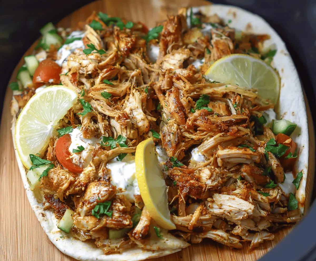 Easy Slow Cooker Chicken Shawarma Recipe - Tender & Flavorful Meal