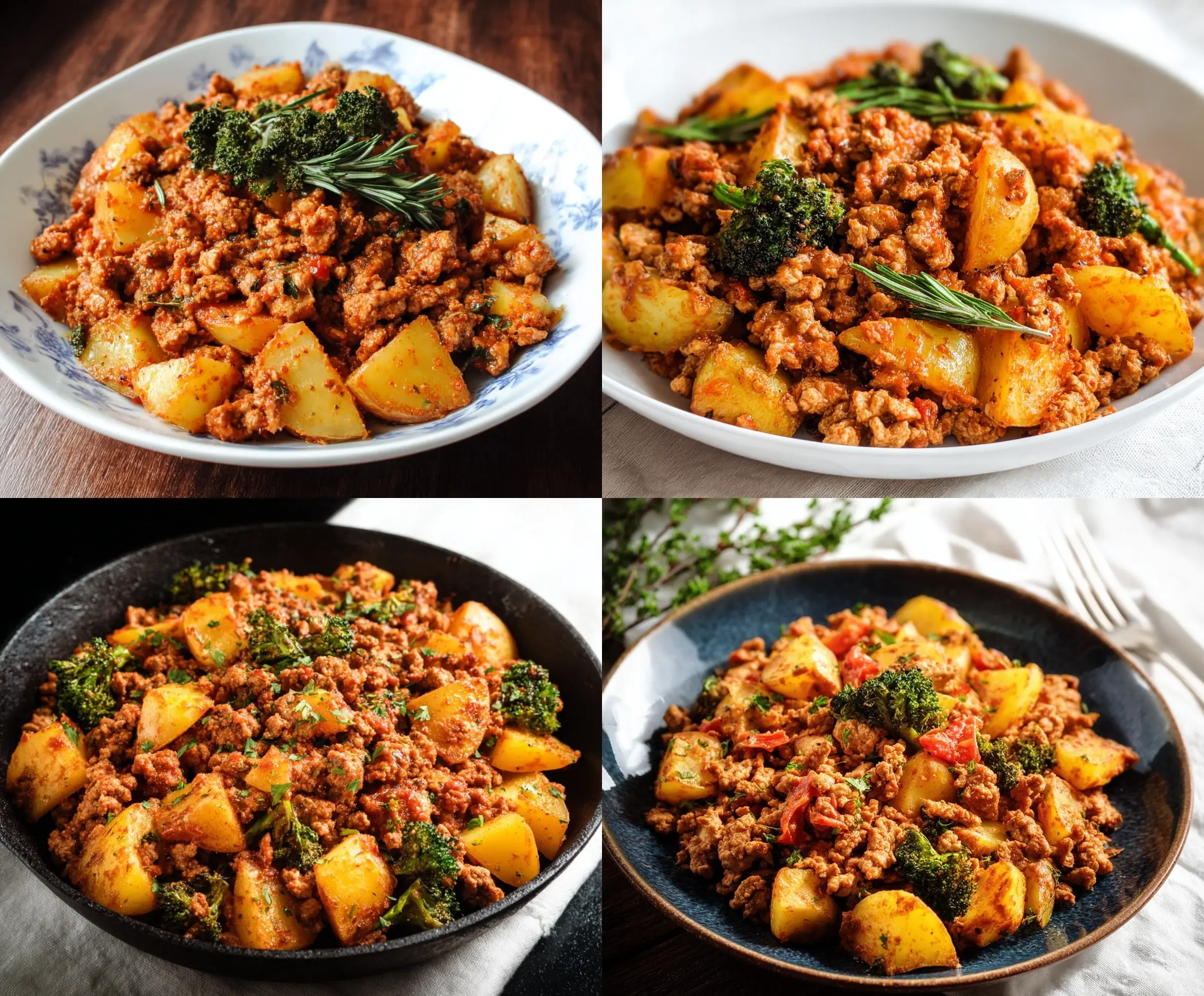 Easy Ground Turkey and Potato Skillet Recipe