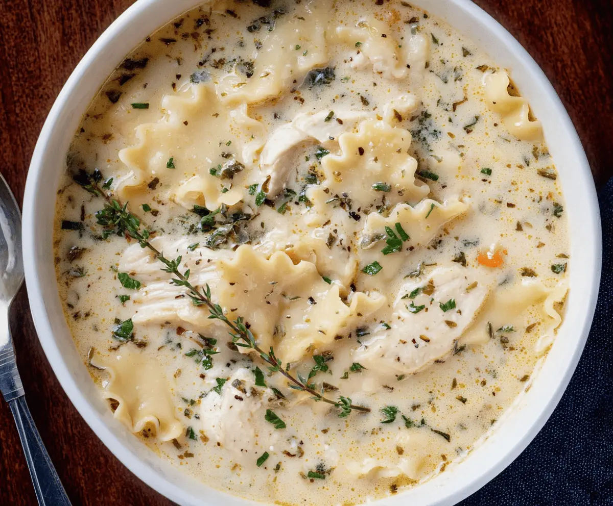 Irresistible White Chicken Lasagna Soup Recipe