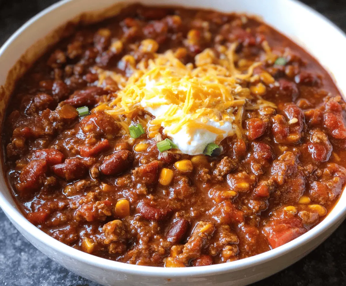 Mouthwatering Slow-Cooker Chili