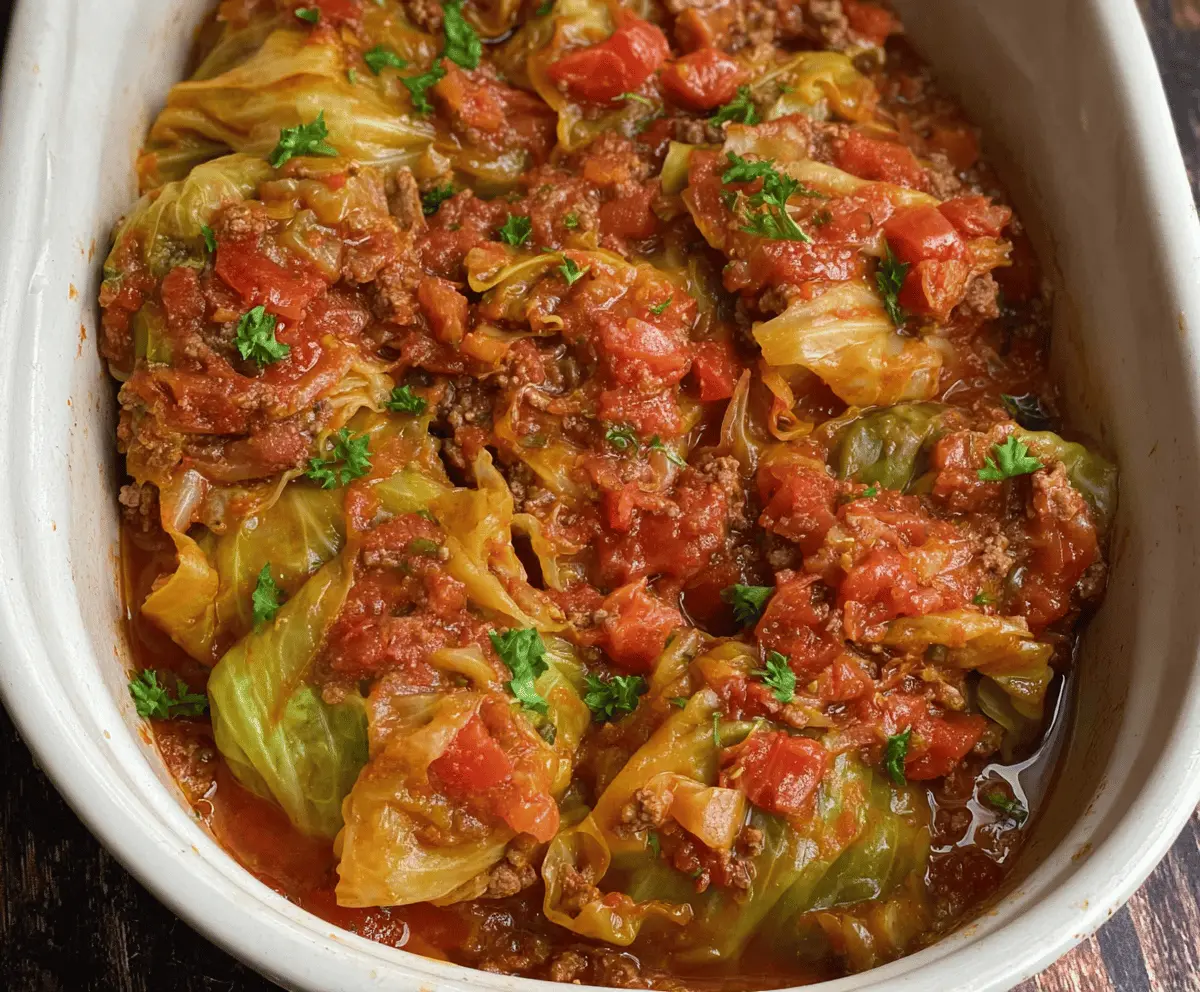 Easy Slow Cooker Unstuffed Cabbage Rolls Recipe for a Hearty Meal