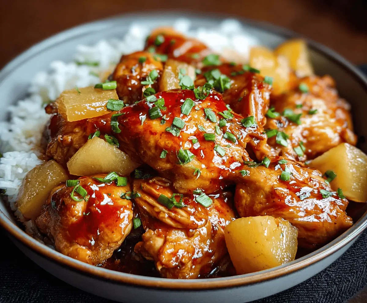 Easy Sweet Hawaiian Crockpot Chicken Recipe