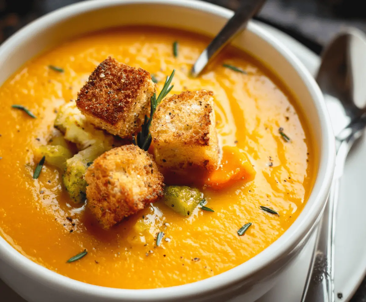 Tasty Roasted Winter Vegetable Soup