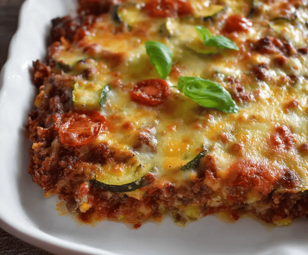 Easy Zucchini Pizza Casserole Recipe for Quick Dinner